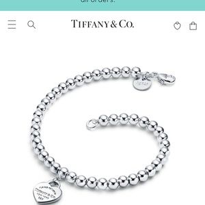 Tiffany & Co Heart Charm Bracelet
